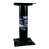 Attwood 13" Black Powder Coated Fixed Post with Seat Mount & Square Base  • 91320
