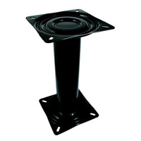 Attwood 13" Black Powder Coated Fixed Post with Seat Mount & Square Base  • 91320