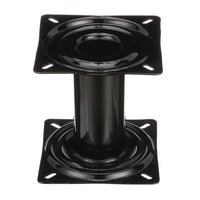 Attwood 7" Black Powder Coated Fixed Post with Seat Mount & Square Base  • 90720
