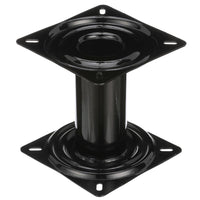 Attwood 7" Black Powder Coated Fixed Post with Seat Mount & Square Base  • 90720