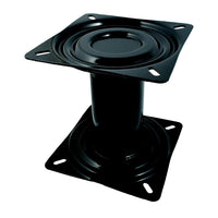 Attwood 7" Black Powder Coated Fixed Post with Seat Mount & Square Base  • 90720
