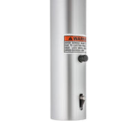 Attwood 238 Series 15" H x 2-3/8" D Aluminum Extension Fixed Post  • 238615-3
