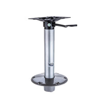 Attwood 238 Series 13" H x 2-3/8" D Satin Aluminum Fixed Post with Seat Mount & Round Base  • 23813-7