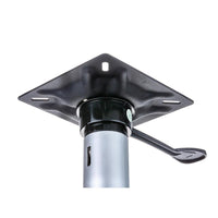 Attwood 238 Series 13" H x 2-3/8" D Satin Aluminum Fixed Post with Seat Mount & Round Base  • 23813-7