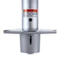 Attwood 238 Series 9" H x 2-3/8" D Satin Aluminum Fixed Post with Seat Mount & Round Base  • 23809-7