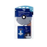 Attwood 238 Series 9" H x 2-3/8" D Satin Aluminum Fixed Post with Seat Mount & Round Base  • 23809-7