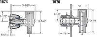Attwood Boat Fuel Tank P-Trap Vent  • 1674-6