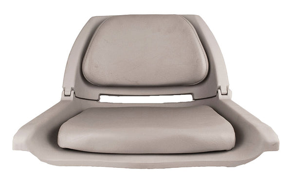 Attwood Gray Padded Flip Boat Seat 12" H x 20" W x 17" D  • 98391GY
