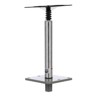 Attwood Seat Pedestal Kit, 11" x 3/4" Fixed Post, Seat Mount & Square Base  • 97749-7