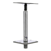 Attwood Seat Pedestal Kit, 11" x 3/4" Fixed Post, Seat Mount & Square Base  • 97749-7