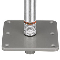 Attwood Seat Pedestal Kit, 11" x 3/4" Fixed Post, Seat Mount & Square Base  • 97749-7