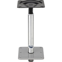 Attwood Seat Pedestal Kit, 11" x 3/4" Fixed Post, Seat Mount & Square Base  • 97749-7