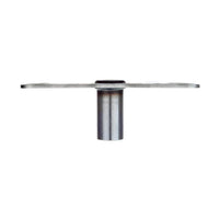 Attwood Lock'N-Pin 8" x 4" Stainless Steel Non-Threaded Rectangular Base with Nylon Bushing & Steel Lip Tube for 3/4" Post  • SP-64839
