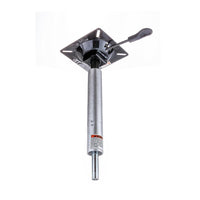 Attwood Lock'N-Pin 14"-17" H x 3/4" D Aluminum Non-Threaded Power Adjustable Post with integral Seat Mount  • SP-3004