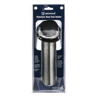 Attwood Standard Series 7-1/2" L 2" O.D. Black 30° Flush Mount Rod Holder with Black Insert  • 66362-7