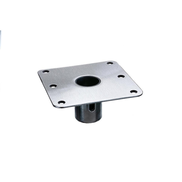 Attwood Snap-Lock 7" x 7" Stainless Steel Square Base for 1-3/4" D Post  • SP-69773