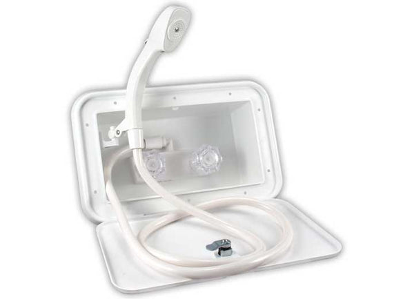 B&B Molders Exterior Shower, Polar White  • 94195