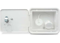 Thetford 5-7/8" City/Gravity Water Hatch with Plastic Check Valve, Polar White  • 94254