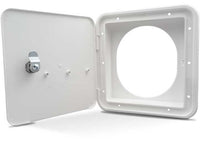 Thetford B&B Molders Fuel Hatch with Oval Back, Key Lock, Polar White  • 94304