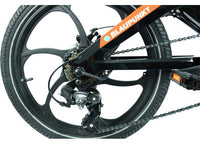 Blaupunkt Fiene Folding Electric Bike, Orange/Black, 20" Tires, 36V 350W  • APD200-M