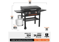 Blackstone 28" Griddle Cooking Station with Hood  • 2147