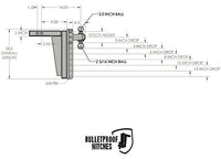Bulletproof Hitches 2.0" Extreme Duty 12" Drop/Rise Hitch  • ED2012