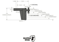 Bulletproof Hitches 3.0" Extreme Duty 10" Drop/Rise Hitch  • ED3010