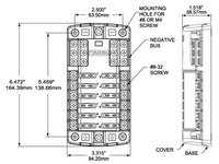 Blue Sea ST Blade Fuse Block W/Cover - 12 Circuit W/Negative Bus  • 5026-BSS