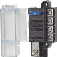 Blue Sea ST Blade Compact Fuse Blocks - 4 Circuits W/Cover  • 5045-BSS