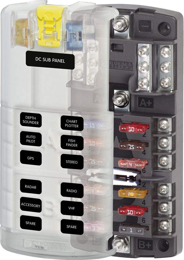 Blue Sea ST-Blade Split Bus Fuse Block  • 5032-BSS