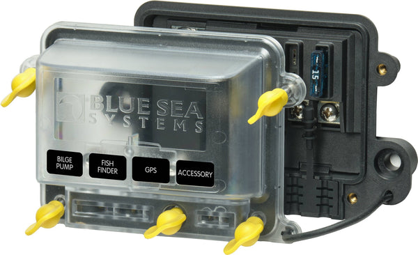 Blue Sea Fuse Block ST Blade With Manual Cover  • 5056100-BSS