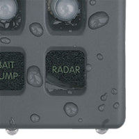 Blue Sea WeatherDeck 12V DC Waterproof Circuit Breaker Panel - Gray 8 Positions  • 4378-BSS