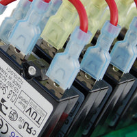 Blue Sea WeatherDeck 12V DC Waterproof Circuit Breaker Panel - Gray 8 Positions  • 4378-BSS
