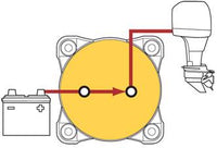 Blue Sea Battery Switch Single Circuit ON-OFF - Black  • 6005200-BSS