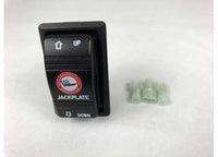 Bob's Machine 4" Setback Action Series Jack Plate, Powder Coated Gloss Black  • 100-104101P-PCGB-NOSPN-NG