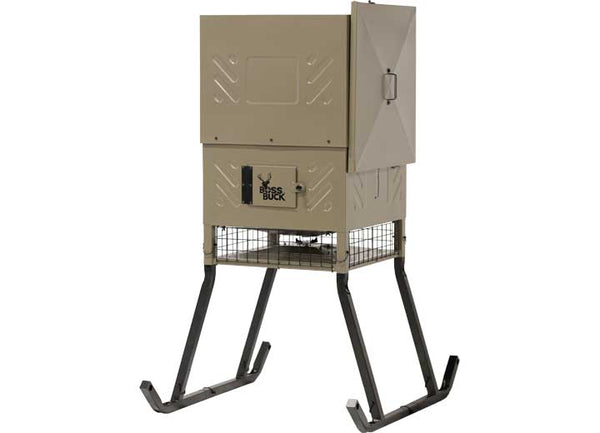 Boss Buck 600 LB Fill Sled Feeder w/ Diverter Plate & Solar Panel  • BB-SF600SLEDK