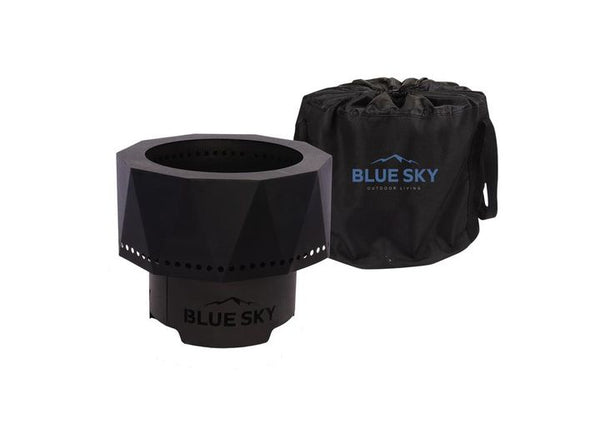 Blue Sky Outdoor Living High Efficiency Ridge Portable Fire Pit - 15.76" Diameter, Black  • PFP1513