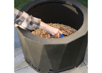Blue Sky Outdoor Living The Peak Patio High Efficiency Pellet Fire Pit, 23.9" Diameter, Black  • PFP2416