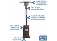 Blue Sky Outdoor Living Hammered Bronze Gas Patio Heater 48,000 BTU  • PHG8732BZ