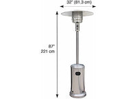 Blue Sky Outdoor Living Stainless Steel Gas Patio Heater 48,000 BTU  • PHG8732SS