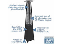 Blue Sky Outdoor Living 360° Pillar of Flame Gas Patio Heater 42,000 BTU  • PHPG8919B