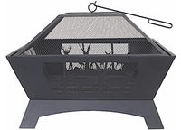 Blue Sky Outdoor Living 28" Square Deer Family Fire Pit  • WBFP28SQ-OD