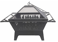 Blue Sky Outdoor Living  31” Square Wood Cowboy Fire Pit  • WBFP31SQ-GF