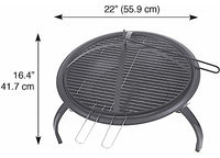 Blue Sky Outdoor Living 21.25” Round Folding Leg Portable Wood Fire Pit  • WBPFP22