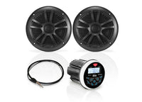BOSS Audio Systems Weatherproof Marine Gauge Receiver and 6.5" Speaker Package  • MCKGB350B.6