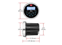 BOSS Audio Systems Marine Gauge Stereo System - Digital Media MP3 Player, Bluetooth Audio Head Unit  • MGR350B