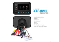BOSS Audio Systems Marine Gauge Receiver - Weatherproof, 5" Touchscreen, Built-in Amplifier, Bluetooth, Digital Media MP3 Player  • MGV550B
