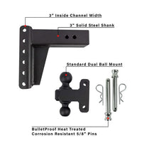 Bulletproof Hitches 3.0" Extreme Duty 6" Drop/Rise Hitch  • ED306