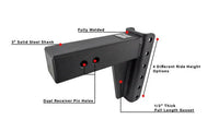 Bulletproof Hitches 3.0" Extreme Duty 6" Drop/Rise Hitch  • ED306