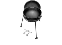 Bayou Classic 10 Gallon Cast Iron Jambalaya Kettle with Lid and Stand  • CI7010